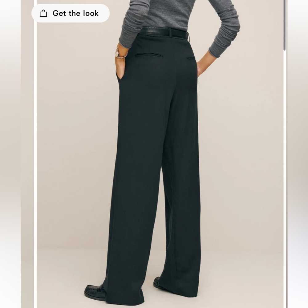 Reformation Mason Pant in Black - Size 2 - Picture 2 of 9